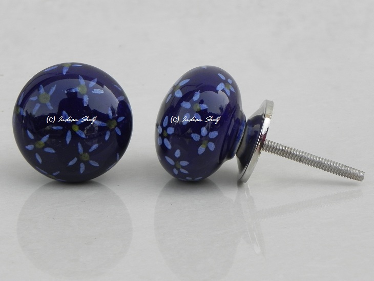 Navy Blue Flat Knob (1)
